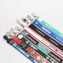 Cinturón de poliéster personalizado personalizado cuello impreso cordones para regalos promocionales